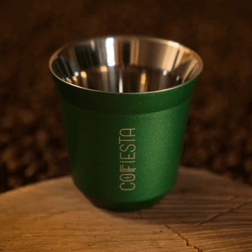 COFFIESTA kávéscsésze zöld színben