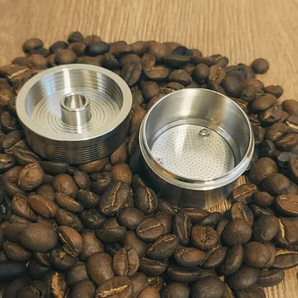 Illy tölthető kávékapszula fém